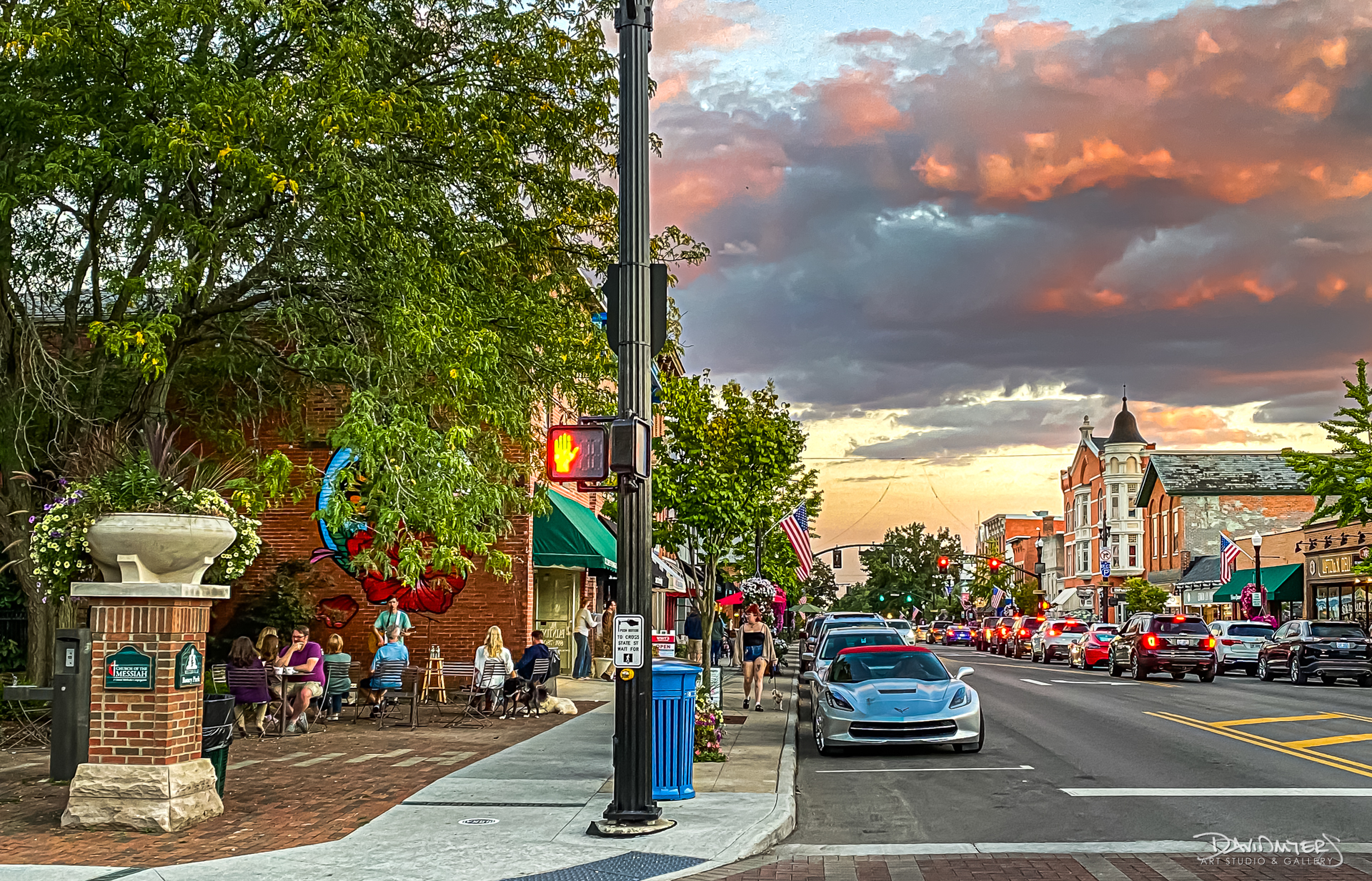Uptown Westerville festival in the street