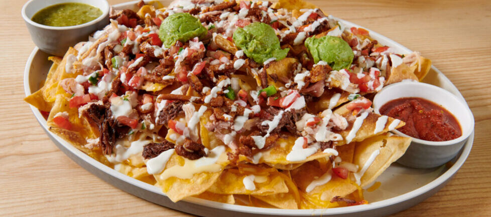 Plate of nachos at the new Smash Park Westerville